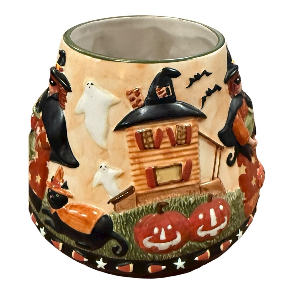 YANKEE CANDLE Teresa Kogut 2005 Halloween Kids Candle Topper Glows In The Dark - Picture 6 of 8
